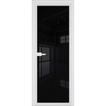  Двери ProfilDoors Модель 1AX Стекло Черный триплекс Цвет профиля Белый