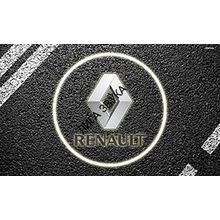 LED подсветка двери Carsys RX-S21 Renault в штатное место с логотипом авто