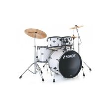 Ударная установка SONOR SMF 11 Stage 1 WM Snow White Black HW цвет белый, черная фурнитура