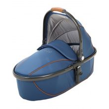 Egg Carrycot Petrol Blue & Gun Metal Frame