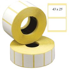 Термоэтикетки ЭКО, 43 х 25 (1 ряд, 1000 шт, втулка 40)