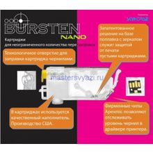 Перезаправляемые нано-картриджи BURSTEN NANO CANON PGI-425 CLI-426 x 5 шт. с авточипами
