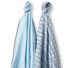 Пеленки Swaddle Duo Pstl Blue Modern