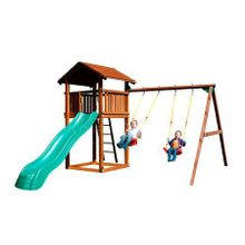 Детский городок Jungle Gym Cottage+SwingModule Xtra