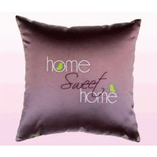 Подушка декоративная 45х45 см с вышивкой Sweet home фиолетовый Primavelle 152165