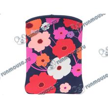 Чехол BUILT "Slim Neoprene Sleeve A-SSD2-LSH" для Apple iPad 9.7", синий, с рисунком [112549]