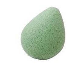 Sponge Face drop green   Мочалка для лица: Листик-зеленая (зеленый чай).