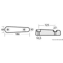 Osculati Transmission anode weight 1.750, 43.650.03