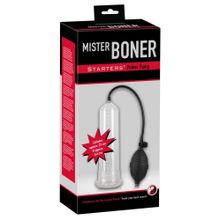 Помпа для пениса Mister Boner Starter - 21,5 см. прозрачный