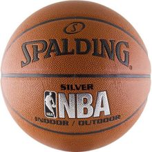 Мяч баскетбольный Spalding NBA Silver Series Indoor Outdoor р.7 арт.74-559z