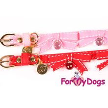 Поводок ForMyDogs с бантиком, розовый FMDNL13046-2015 P