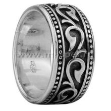 Серебряное кольцо Плющ