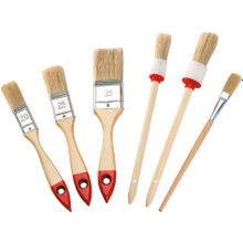 Color Expert 3 флейцевые плоские + 2 круглые + 1 универсальная кисти дерево