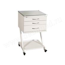 Тумба медицинская металлическая ТМк-03, 3 ящика, Россия