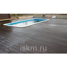 Доска террасная из ДПК SW-Decking Carpinus 4.0 м коричневый