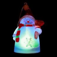 SHLights Подвеска светодиодная Снеговик 1, для помещений, на батарейках, перемена цвета (SNM-HD-01)