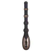 Черный анальный электростимулятор Volt Electro-Beads - 23,5 см. (242767)