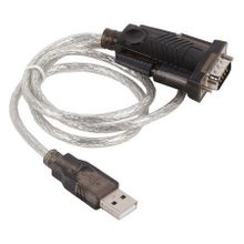 Адаптер USB Am - DB9M RS232, 0.8 м, крепеж винты, ORIENT USS-101N (29825)