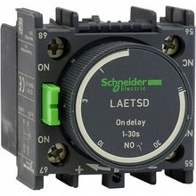 ДОПОЛ КОНТ БЛОК C ВЫДЕРЖ НА ВКЛ 0,1-30C |  код. LAETSD |  Schneider Electric