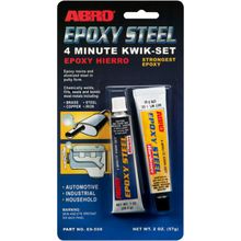 Abro Epoxy Steel 4 Minute Kwik Set эпоксидный клей авто 57 г