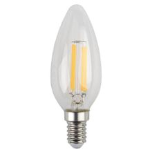 ЭРА Лампа светодиодная филаментная ЭРА E14 5W 4000K прозрачная F-LED B35-5W-840-E14 Б0019003 ID - 255397