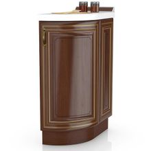 Любимый Дом Кухня Кантри Орех Стол-окончание с гнутыми фасадами 32 см., универсальная сборка ID - 287571