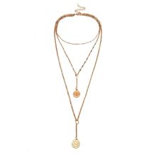 Многослойное колье под золото (арт. 81029-2)