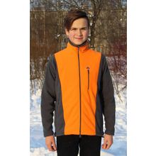 Куртка флисовая  Оптима-спорт  оранжевая