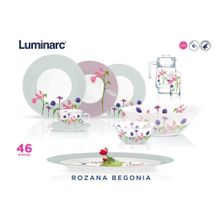 Столовый сервиз Luminarc ROZANA BEGONIA 46 предметов 6 персон ОАЭ N2143