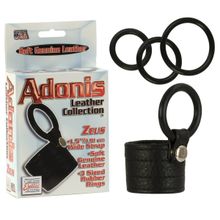 California Exotic Novelties Сбруя на пенис Zeus Adonis Leather Collection (черный)