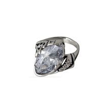 Кольцо Миндаль из серебра 925 пробы, 398_wh