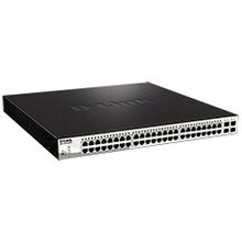 d-link dgs-1210-52mpp e1a, gigabit smart switch with 48 10 100 1000base-t poe ports and 4 gigabit sfp ports