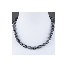 Бусики-Колечки Бусы Обсидиан "Кассандра" арт. НОБ-17(10-14)-48-3