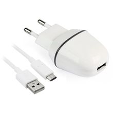 SmartBuy Сетевое зарядное устройство SmartBuy Nova MKII 2A 1xUSB + кабель Type-C White