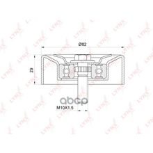 Ролик Обводной Приводного Ремня Hyundai Santa Fe (Sm, Cm) 2.7 00-06-   Grandeur 2.7 06- LYNXauto арт. PB7060