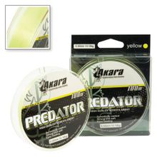 Леска Akara Predator лимонная 100 м