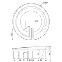 Акриловая ванна Gemy G9090 O