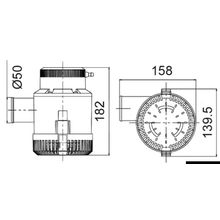 Osculati Bilge pump G4700 12 V, 16.122.47