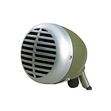 Shure 520DX динамический микрофон для губной гармошки -Зеленая пуля- с кабелем и регулятором громкости