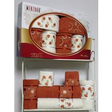 Комплект полотенец MERZUKA махровые в коробке (30х50 2 шт 50x80 2 шт 70x130 2 шт) 6 шт. PRESTIJ