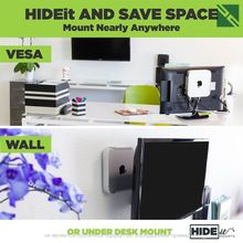 Крепление HIDEit Mounts для Mac mini крепление VESA, на стену, под стол, сталь серебристый  HIDEit-MiniU