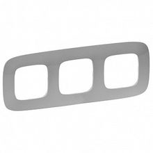 Рамка 3 поста VALENA ALLURE, алюминий |  код. 754393 |  Legrand