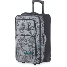 Дорожная сумка с выдвижной ручкой и на колёсиках для женщин Dakine Womens Over unDer 49L Juliet цвет чёрный с серым