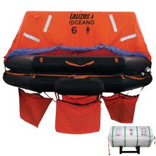 Lalizas Спасательный плот на 6 человек Lalizas SOLAS OCEANO Pack B 79903 сбрасываемого типа в контейнере с креплением на палубу 120 х 210,4 х 210,4 см