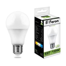 Feron Лампа светодиодная Feron E27 10W 4000K Шар Матовая LB-92 25458 ID - 235000