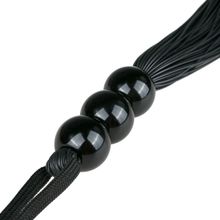 Черная силиконовая плеть Silicone Whip - 32 см. (247440)