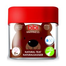 Bibi для бутылочки Happiness Natural силикон 0 мес. + 2шт.