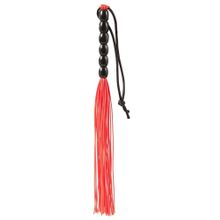 Красная мини-плеть из резины Rubber Mini Whip - 22 см. Красный