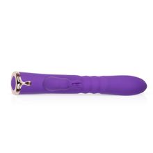 EDC Фиолетовый вибратор-кролик The Queen Thrusting Vibrator - 29 см. (фиолетовый)