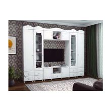 Система Мебели Гостиная Италия-3 белое дерево